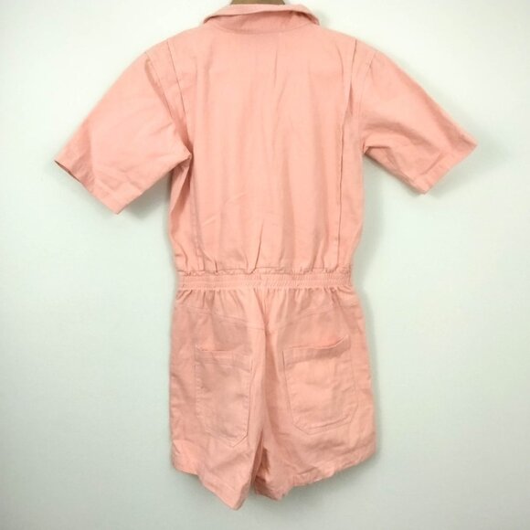 L.F. Markey Danny Playsuit in Coral Pink 4 - Picture 7 of 8